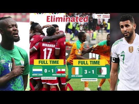 Sierra Leone stars & Algeria Eliminated From AFCON/CAN vs Equatorial Guinea,Ivory Coast . News