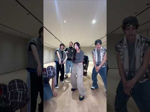 CORTIS dancing to ‘FaSHioN’ with Illit's Iroha #cortis #illit #iroha #fyp #kpop