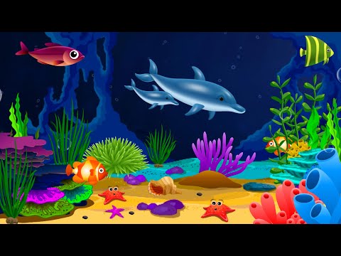 Wiegenlied und beruhigende Unter wasser animation🐟 Beruhigende Fische 🐟 Baby schlaf musik 💤
