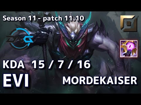 【日本サーバー/D1】DFM Evi モルデカイザー(Mordekaiser) VS クレッド(Kled) TOP - Patch11.10 JP Ranked【LoL】