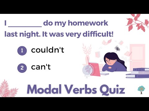 Modal verbs Quiz | Can /Could /(be) able to | English Modal Verbs Test with answers and explanation