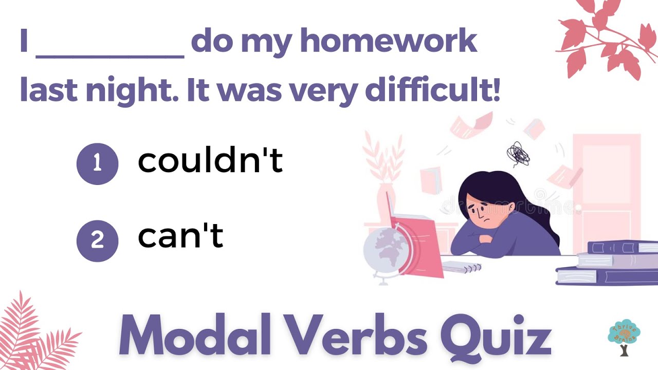 Modal verbs Quiz | Can /Could /(be) able to | English Modal Verbs Test with answers and explanation