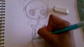 How to draw Fiona from Adventure Time (chibi style)