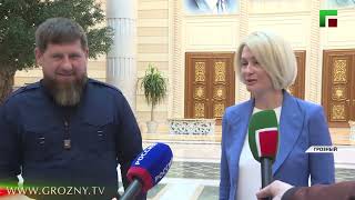 Рамзан Кадыров провел встречу с Викторией Абрамченко
