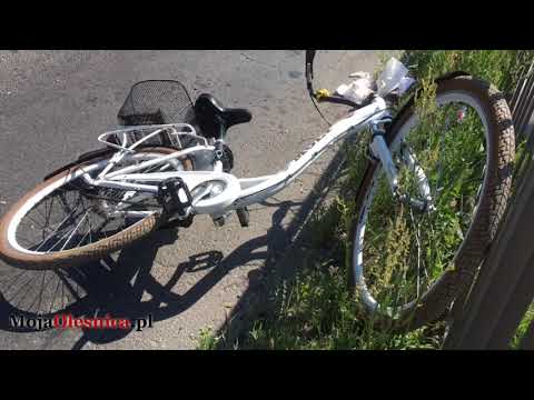 6.06.2019 Oleśnica - wypadek ciężarówki i rowerzystki