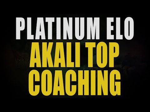 LEAGUE OF LEGENDS COACHING PLATINUM AKALI TOP
