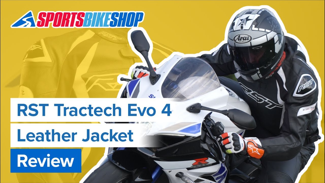Watch video RST Tractech Evo 4 leather motorcycle jacket review - Sportsbikeshop Now RST Tractech Evo 4 leather motorcycle jacket review - Sportsbikeshop