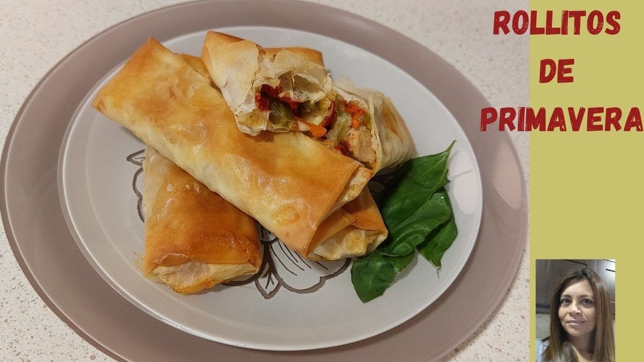 Rollitos de primavera al HORNO riquísimos