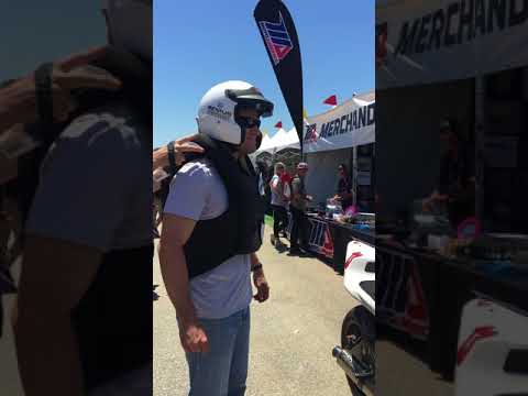 HELITE Airbag Demo - World Superbike Mazda Raceway