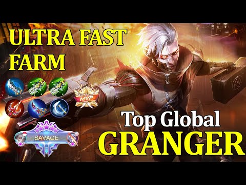 Ultra Fast Farm + Level 15 in 8 minutes + Savage TOP GLOBAL GRANGER by Zersy | Mobile Legends