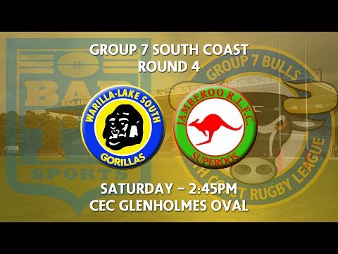 2018 Group 7 RL 1st Grade Round 4 - Warilla-Lake South Gorillas v Jamberoo Superoos