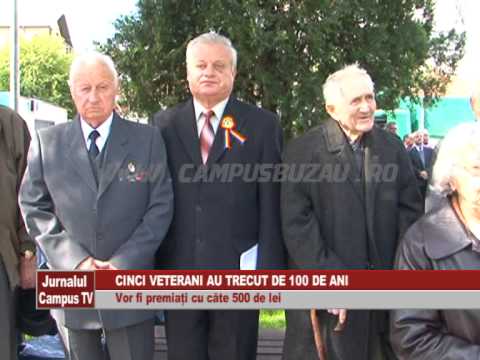 CINCI VETERANI AU TRECUT DE 100 DE ANI