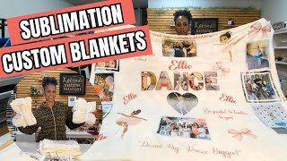 Sublimating Large Custom Photo Blanket! The Perfect Holiday Gifts! Work With ME LIVE!