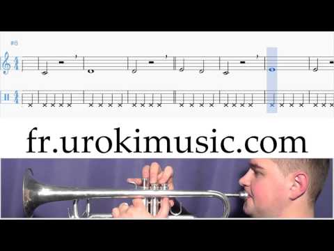 Cours de Trompette Mary Had A Little Lamb C#1 S#1 L#5 Partitions Mélodie Сhansons Tuto Comment Jouer