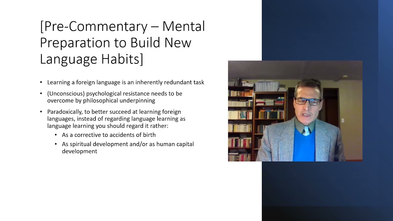 Building New Language Habits Lectures on Polyliteracy I/3 from New Ways to Learn a Foreign Language