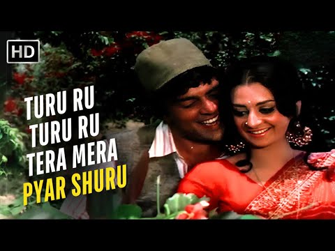 Turu Ru Turu Ru Tera Mera Pyar Shuru | Kishor Kumar | Saira banu, Dharmendra | Jwar bhata (1973)