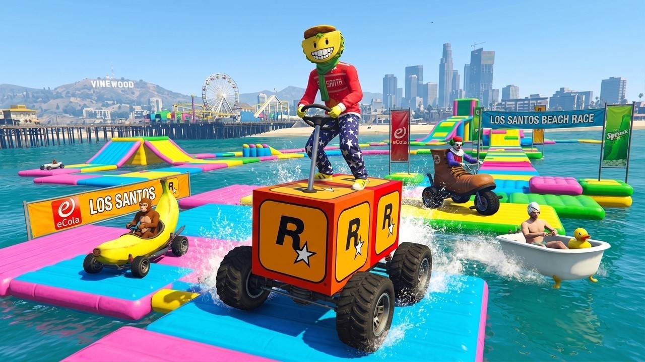 LA CARRERA MAS SURREALISTA DE GTA 5 ONLINE