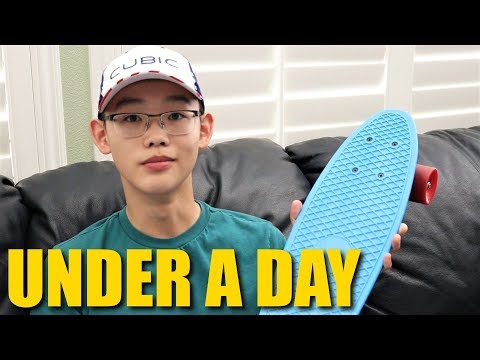 How to Ride a Skateboard in Under a Day Under 5 Minutes!
