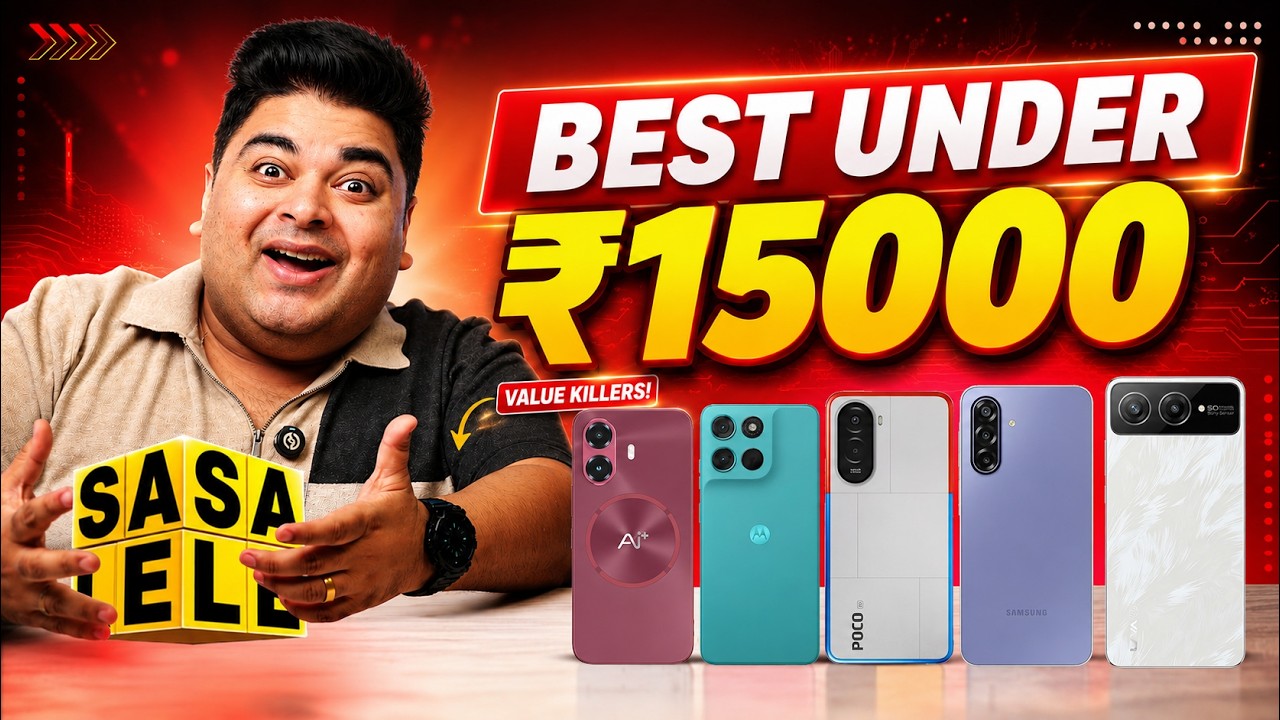 Best Smartphones Under 15000 | Flipkart SASA LeLe Sale | Amoled, 120hz Budget All Rounders