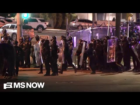 Protesters arrested outside New Jersey ICE facility as police disperse crowds
