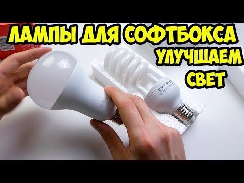 Лампы для софтбокса Что лучше LED или экономки? Какие выбрать?