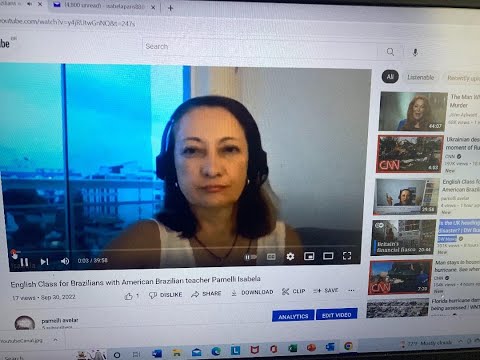 English Class for Brazilians with  American/Brazilian teacher Pamelli Isabela Avelar from Florida