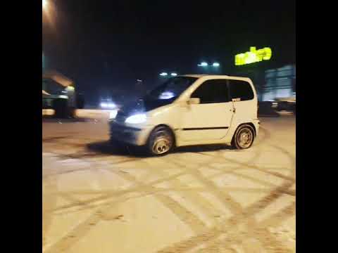 Thumbnail for Microcar Virgo 3 snow handbrake turn by Car