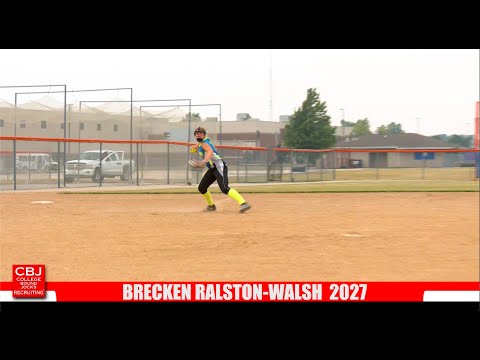 Brecken Ralston Walsh 2027 Corner/Catcher  Softball Skills Video
