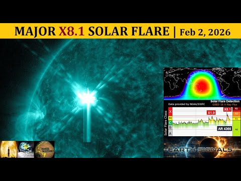 IMPULSIVE X8.1 Solar Flare | Four X-Class Flares | February 1, 2026