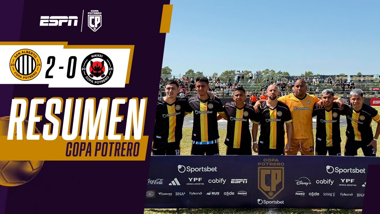 ¿CANDIDATOS? SAN ALBERTO LE GANÓ 2-0 A NIKKEI Y SIGUE EN CARRERA EN LA COPA POTRERO 2025 | RESUMEN