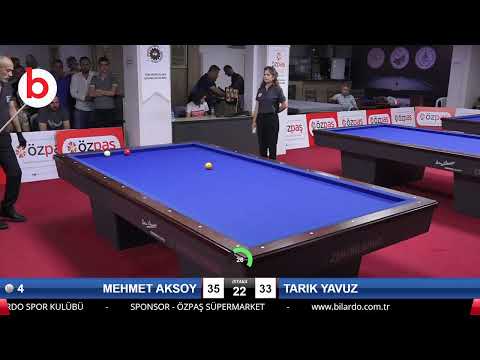 MEHMET AKSOY & TARIK YAVUZ Bilardo Maçı - SAKARYA ÖZPAŞ CUP 2019-FİNAL 1/8