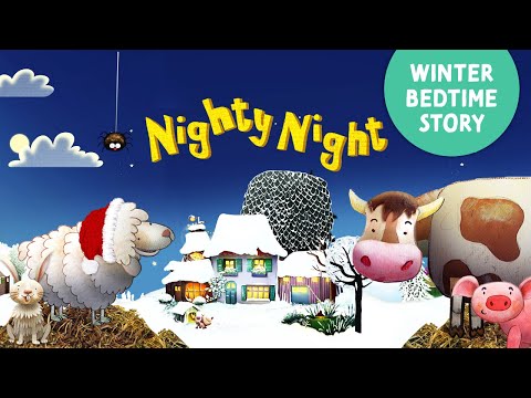 Nighty Night Farm WINTER 🐑 bedtime story app for kids and toddlers with animals calm lullaby music