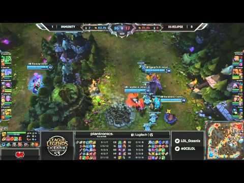LoL Oceanic S3 Championship - Semi Final - Team Immunity v Exile 5 Eclipse - Game 2