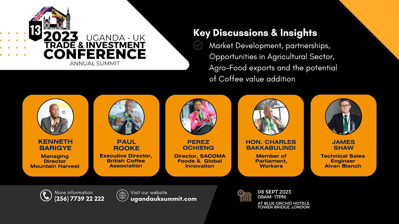 Session: Enhancing Uganda's Coffee Industry: Insights from the 13th UK-Uganda Investment Summit2023