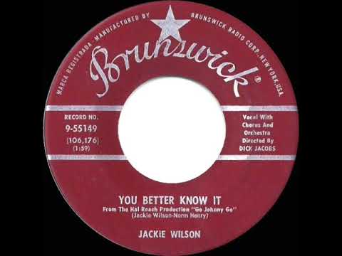 1959 HITS ARCHIVE: You Better Know It - Jackie Wilson