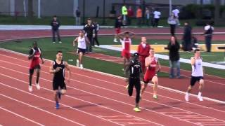 preview picture of video '2013 boys 400m Centennial League Track at Emporia Kansas - Austin Smith Shawnee Heights 2nd place'