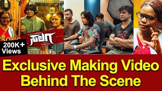 Salaga Exclusive Song Making | Girija Siddhi Debut In Duniya Vijay Salaga | BTS | Vijay Karnataka video