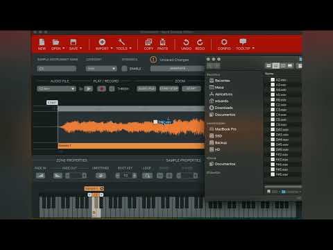 Desvendando segredo de Criar Samplers para teclados da Nord ..