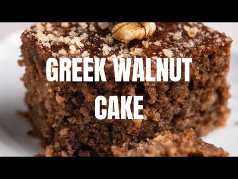 Greek Walnut Cake - Karydopita