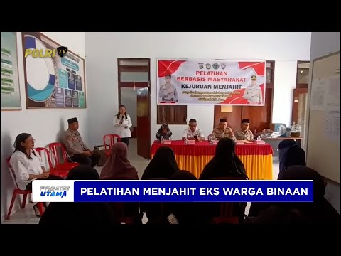 WARGA BINAAN IKUTI PELATIHAN MENJAHIT, APRESIASI LANGKAH HUMANIS SATGAS MADAGO RAYA