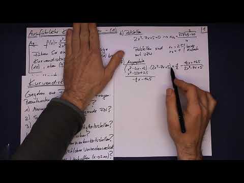 Differenzialrechnung - Teil 11.1 - Kurvendiskussion einer gebrochenrationalen Funktion