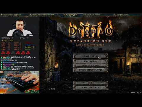 Diablo 2 - Hell Hardcore Sorceress Speedrun - WR Attempt (12/04/2017)