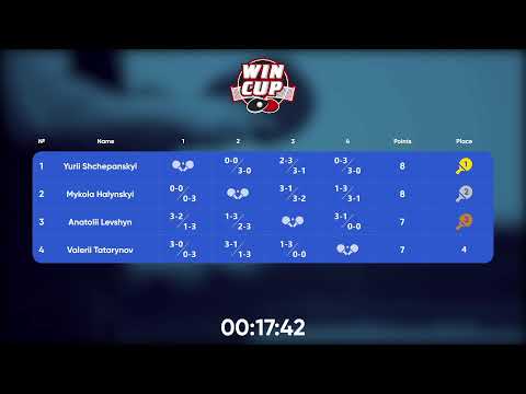 01:30 Yurii Shchepanskyi  0-3 Valerii Tatarynov West 5 WIN CUP 19.10.2022 | TABLE TENNIS WINCUP