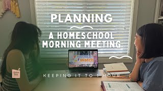 CHATTY HOMESCHOOL MORNING MEETING PLANNING WITH A HIGH SCHOOLER? | WORLD WATCH NEWS