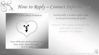 Quinceanera Invitation Wording