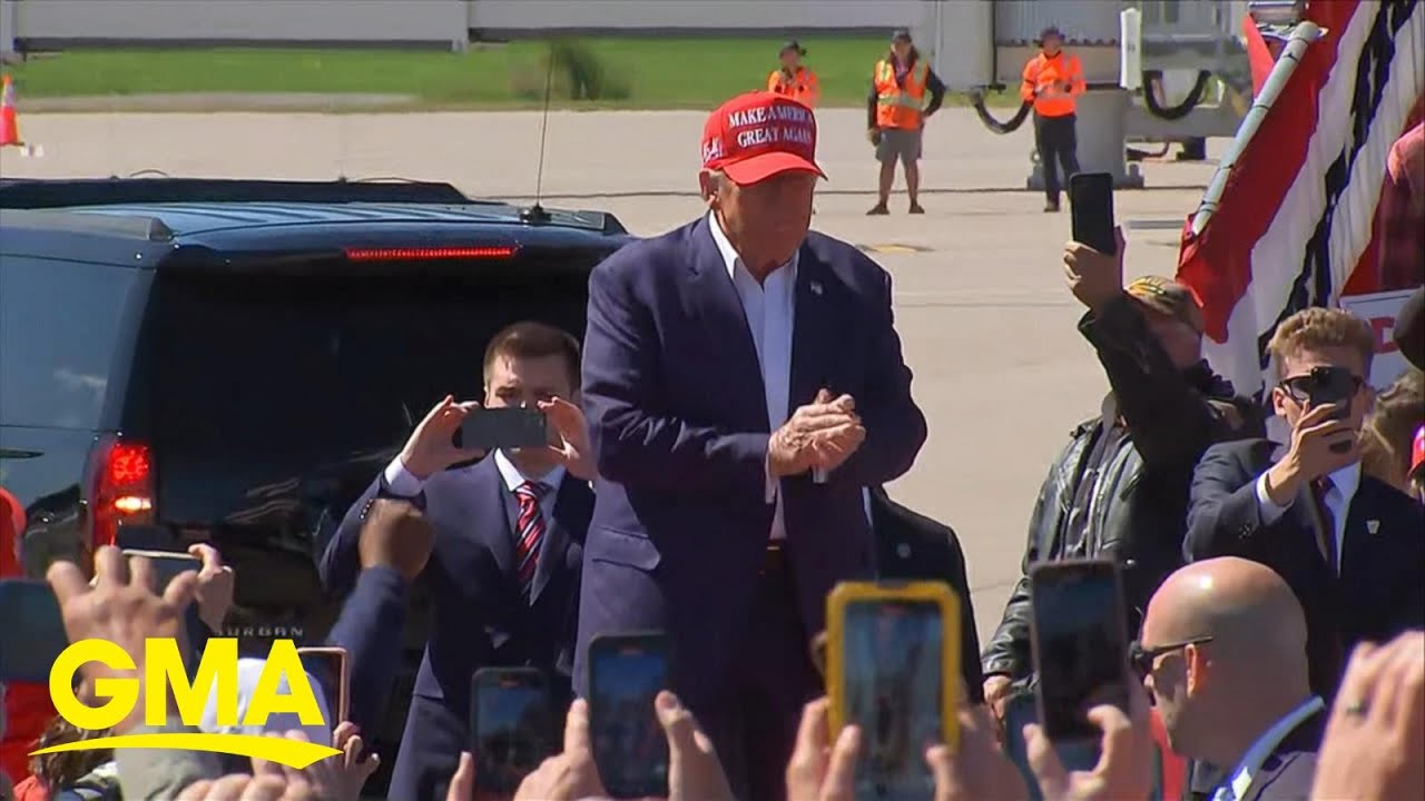 Trump holds rally in pivotal Wisconsin as Harris preps for debate