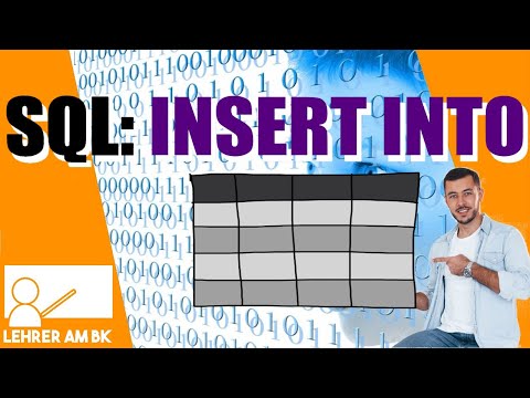Tabellen per SQL mit INSERT INTO befüllen
