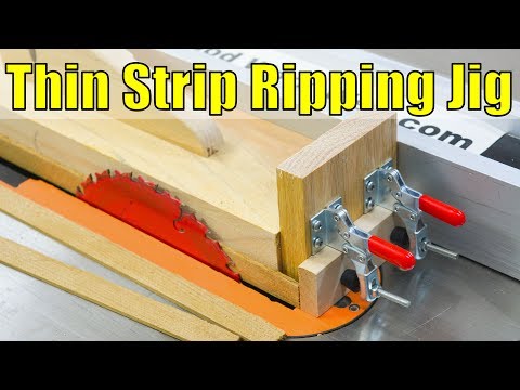 How to Make a Thin Strip Ripping Jig Video