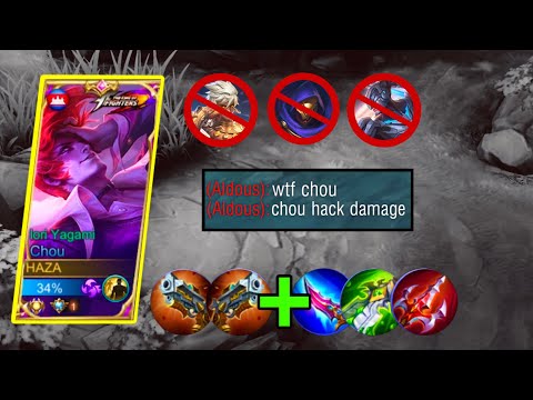 CHOU BEST BUILD 2021 TOP 1 GLOBAL HAZA - MLBB