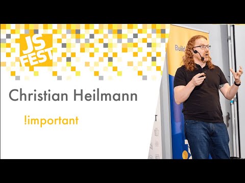 !important. Christian Heilmann. JS Fest 2019 Spring